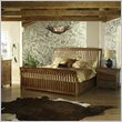 Somerton Craftsman Wood Storage Sleigh Bed 3 Piece Bedroom Set in Blonde Fi ....