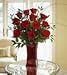 Same Day Flower Delivery Blooming Love 12 Red Roses in Red Vase