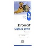 Droncit Tapeworm Tablet (Quantity: 20 Tablets)