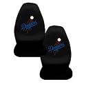 A Set of 2 MLB Major League Baseball Licensed Universal-Fit Front Bucket Seat Cover - Los Angeles Dodgers