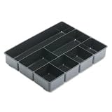 Deep Drawer Director Organizer Tray, 15"x11-7/8"x2-1/2", Black RUB11906