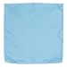 Apparel : Forzieri Solid Silk Pocket Square Sky Blue