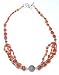 Silver Amulet in Chain Necklace Made with Carnelian Gemstone 18.25 " (gnklc206)