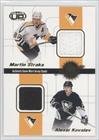 2001-02 Pacific Heads Up Quad Jerseys #18 - Martin Straka/Alexei Kovalev/Jean-Sebastien Aubin/Rich P