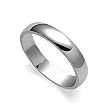 10 KT White Gold 4 MM Comfort Fit 10K Wedding Band Ring