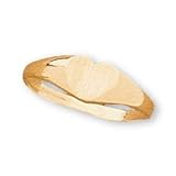 14K Yellow Gold Children's Heart Signet Ring - Size 3