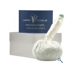 Regeneration Epidot Kristall-Massagestempel (Kruterstempel) Stempel fr Massage, Edelstein, ca 200 g echte Schmucksteinchen, wird in einer kleinen Box geliefert, so dass der Kunde den Stempel nach der Anwendung mit nach Hause nehmen kann, Ayurveda - Edelstein Balance