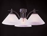 Emerson LK37BS Three Light Bankers 180watt Lamp Brushed Steel