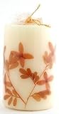 Auroshikha Flower Candles - Citronella - Cylindrical (1-3/4 In x 2-3/4 In)-(4.6 cm)