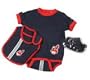 Cleveland Indians Infant and Newborn Bib and Bootie Set by Adidas