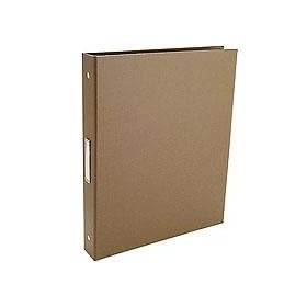 Pina Zangaro Bex 3 Ring Presentation Binder for 8.5x11 Pages, 1 Thick, Brown Finish.