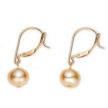 14k Golden Freshwater Cultured Pearl Earring by 