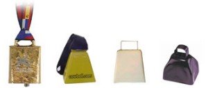 Cowbell Sample Set of FOUR (4) Bells