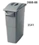 Rubbermaid-Brown 23-Gallon Waste Container With Handles (3554BN) Category: Material Transport