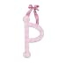 Wooden letter P pink