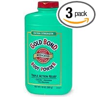 Gold Bond Medicated Extra Strength Powder, 10-Ounce Containers (Pack of 3)