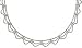 14K Two Tone Gold Scalloped Beaded Necklace