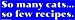 So many cats - so few recipes bumper sticker