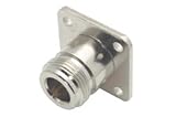 Coaxial Connector, N Type Panel Jack (Square Mtg)
