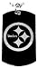 PITTSBURGH STEELERS - Dog Tag Necklace FREECHAIN-GIFT BOX
