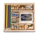 MELISSA & DOUG HORSE STABLE STAMP SET