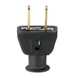 2 Wire Rubber Plug Black
