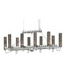 Geometrix by Schonbek EM3417FOR Elements 10 Light Single Tier Chandelier with Forest Floor Strass crystal