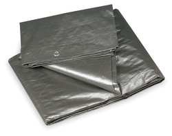 Industrial Grade 4VZ56 Tarpaulin, Polyethylene, 10x12Ft, 10.5Mil