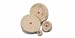 COTTON FLANNEL BUFFS 2-1/2" DIAMETER X 25 PLY 2 ROWS OF STITCHING