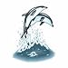 SWIMMING DOLPHINS Temporary Tattoo 2x2