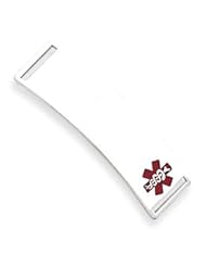 Sterling Silver Medical ID Plate