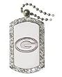Green Bay Packers Crystal Dog Tag NFL Football Fan Shop Sports Team Merchandise