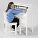 Kitchen & Housewares : Jr. Rolltop Desk and Chair set (White/Pink)