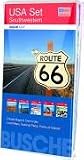  : USA Set Southwestern: 5 Karten im Set: 4 Einzelkarten (Arizona, California, Nevada, Utah), 1 &Uuml;bersichtskarte (USA West)