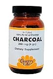 Country Life Charcoal Capsules 260 mg, 40 Capsules