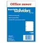 Office Depot(R) Insertable Dividers, 5-Tab, Clear