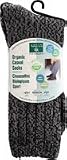 Men's Organic Casual Socks Charcoal Gray 1 Pair