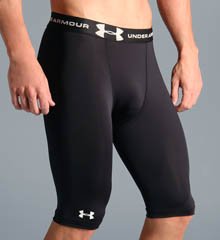 Under Armour Heatgear Long Compression Short-White