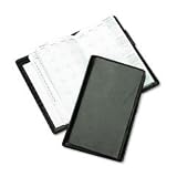 Day-Timer 85151 Organizer starter set, verona leather wallet, 3-1/2 x 6-1/2, black