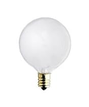 Havells-SLI 60520 - 60G16/1/2/W/BX - 60 Watt G16.5 Globe Light Bulb, White, Candelabra Base