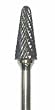 GROBET CARBIDE BUR CONE RADIUS NOSE 1/2X1 1/8X1/4 BEAR CUT