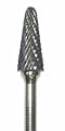 CARBIDE BUR GROBET CONE RADIUS NOSE 1/2X1 1/8X1/4 BEAR CUT
