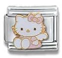 Clearly Charming Hello Kitty Pink Angel Cat Animal Theme Licensed Charm Bracelet