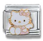 Clearly Charming Hello Kitty Pink Angel Cat Animal Theme Licensed Charm Bracelet