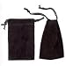 Black Velvet Drawstring Gift Bags 3 X 4 (12)
