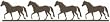 Scrapbook 101 12 Inch Border Cardstock Die-Cuts, Horses