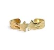 New 10 KT Solid Gold Twin Star Toering Toe Ring
