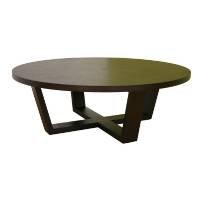 Wholesale Interiors CT-032 Tilly Round Table in Black Stained Oak,