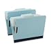 Folder, 2 Partitions, 1 quot; Expansion, Legal, Blue/Gray