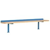Workbench Butcher Block Adjustable Riser Shelf With Back Stop - Blue